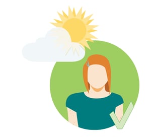 Glückliche Servicedesk-Mitarbeiter
