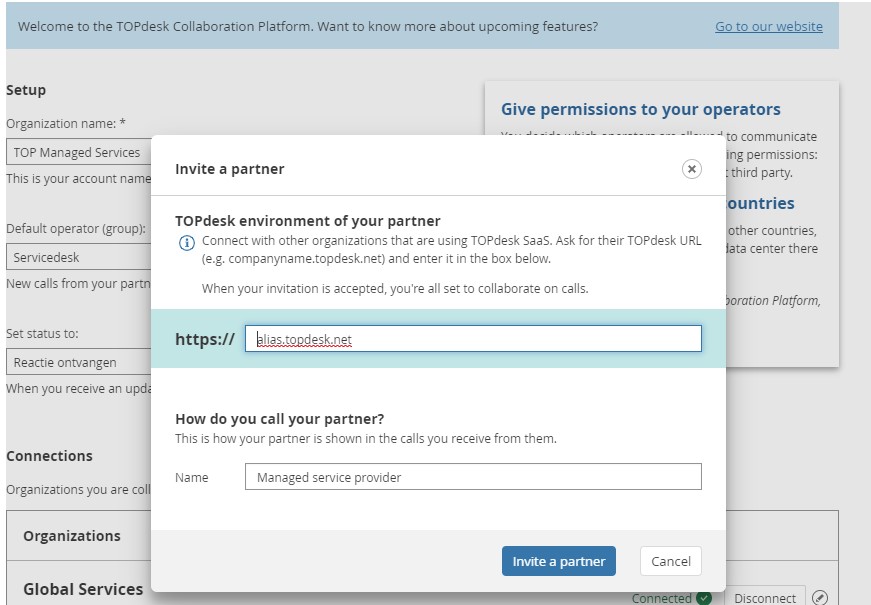 TOPdesk_Collaboration_platform_Setting_up_connection
